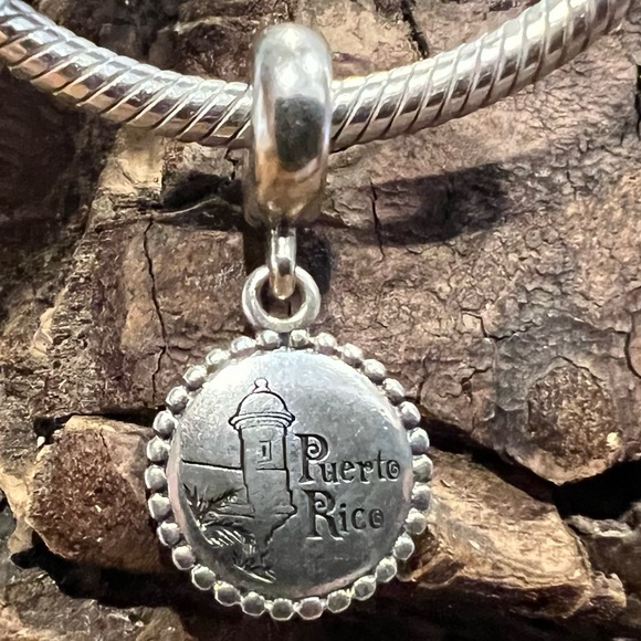 Authentic Pandora Puerto Rico Exclusive Charm Dangle Bead Travel Destination - Picture 2 of 9